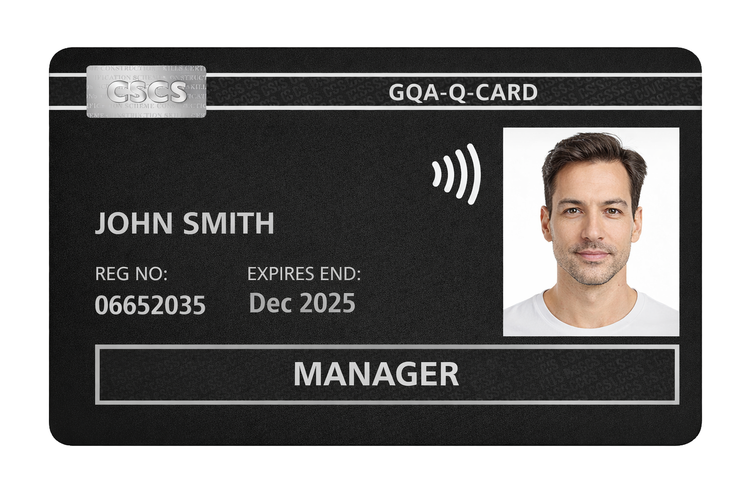 CSCS Black Manager card